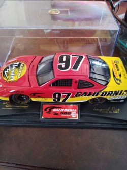 Die Cast, California 500 Race Car # 97, ( Precious Engineered ), in a display case.#97