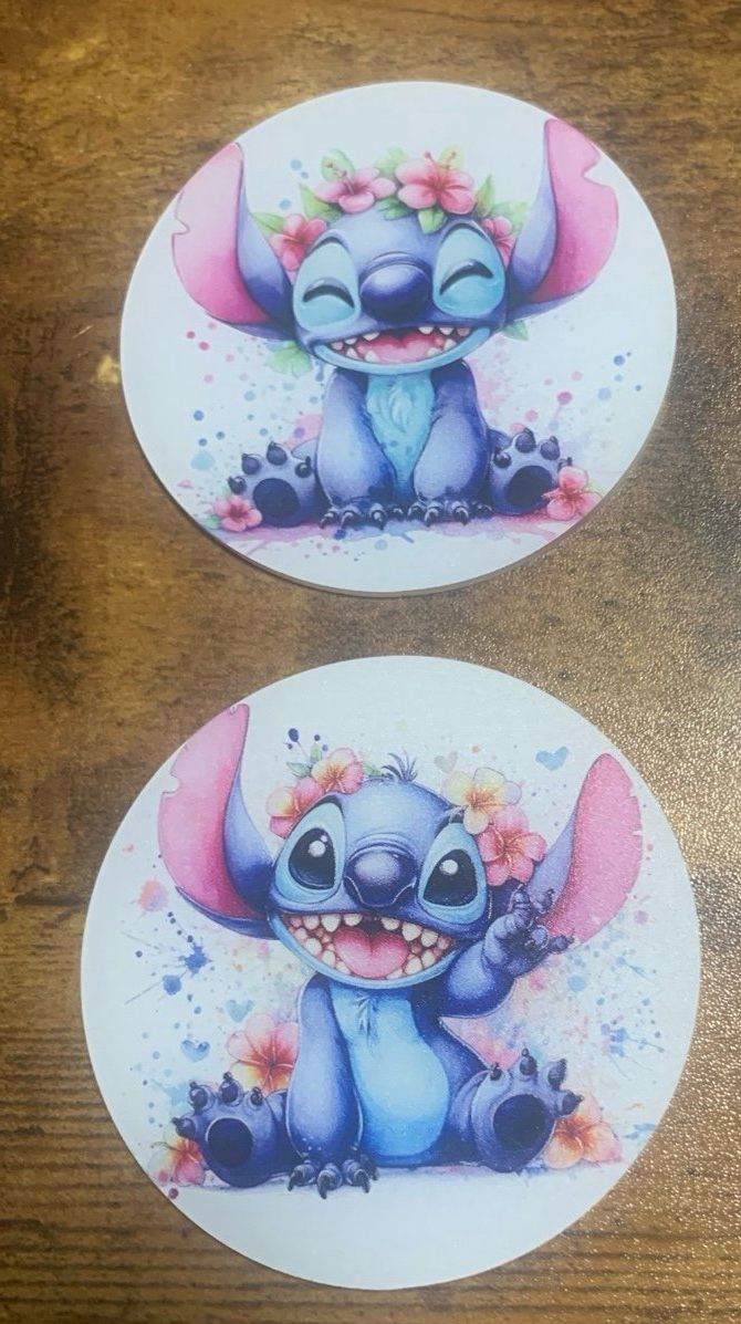 Stitch Car Coasters