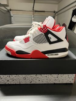 Jordan 4 fire red size 10 used once