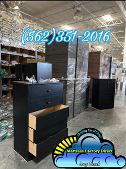 Black premium dresser wood 5 drawer Cajonera negro