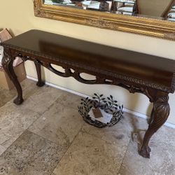 Console Table Vintage Mid Century Wooden Furniture 