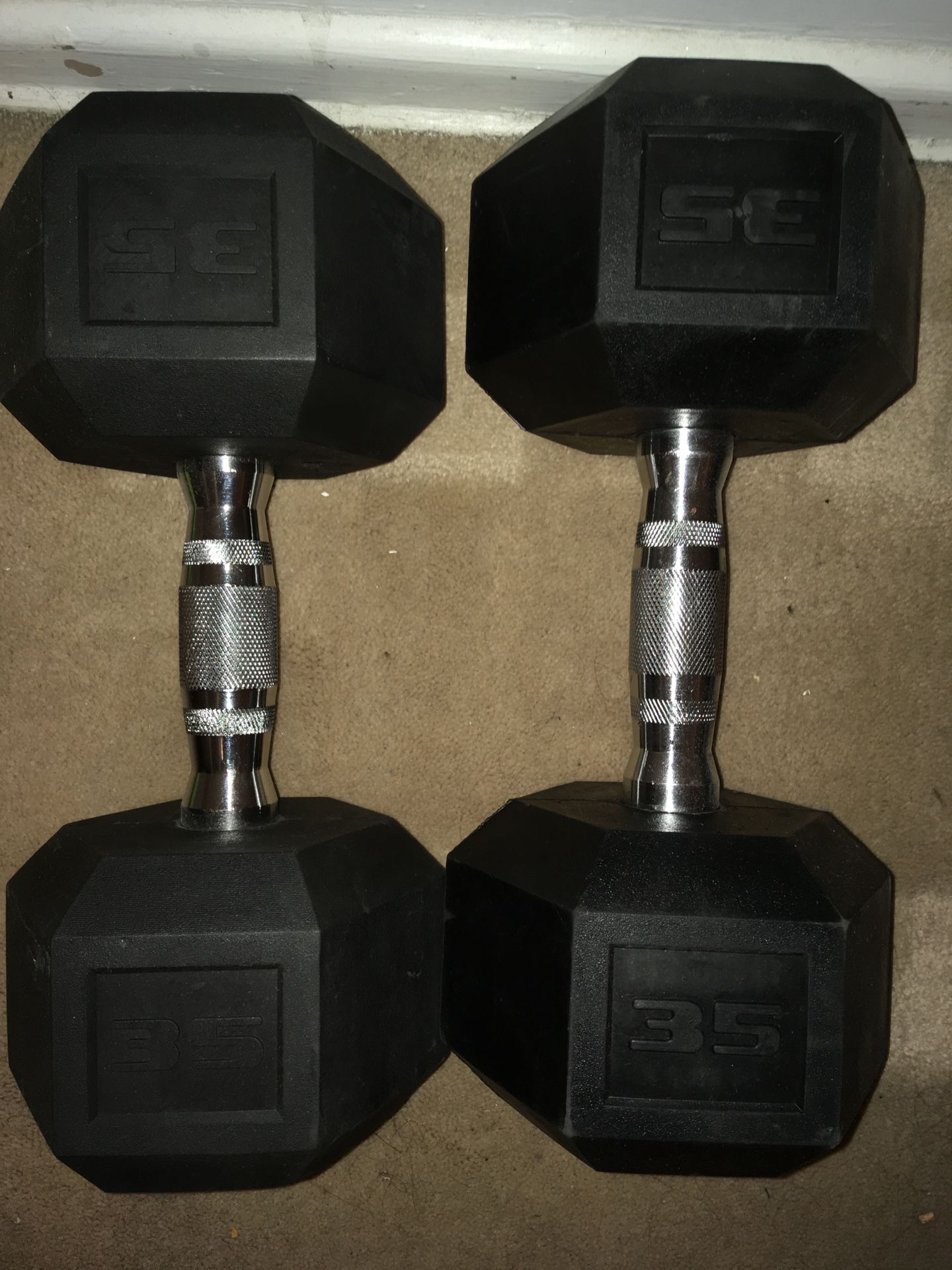 2 35lb Dumbbells