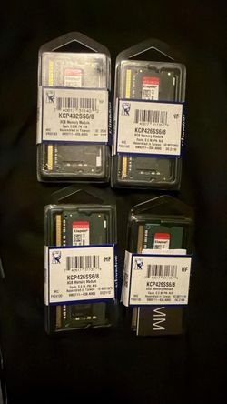 Kingston 8GB DDR4 3200MT/s Laptop Memory RAM – New in Box (4 Available)