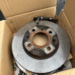 1997 Honda Civic DX OEM Front Brake Rotors And Pads