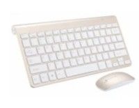 New white wireless keyboard and mouse