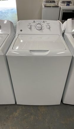 GE Top Load Washer – White, Knob Controls