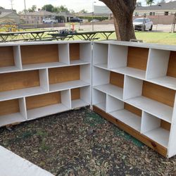 Double Montessori Toy Cubby for Playroom 