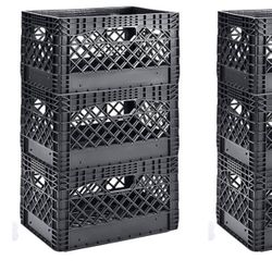 Milk crates ! 11 X 19 X 13 