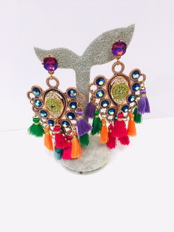 Pakistani wedding earrings Festive earrings dangling traditional