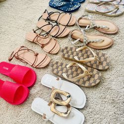 Bundle of 8 Stylish Sandal Collection size 6/6.5