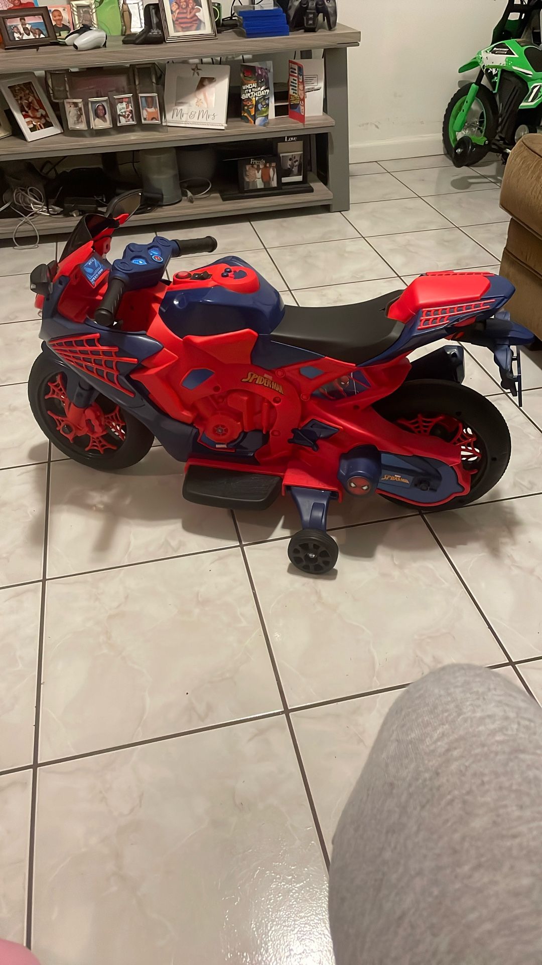 Spider Man Powered Motorcycle $80