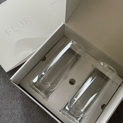 FLUR Iced Coffee Glasses (2 Piece Set) 15.5 Ounces