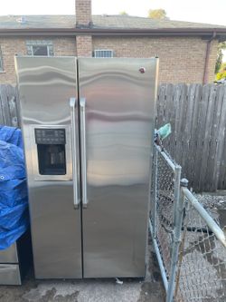 Stainless steel fridge