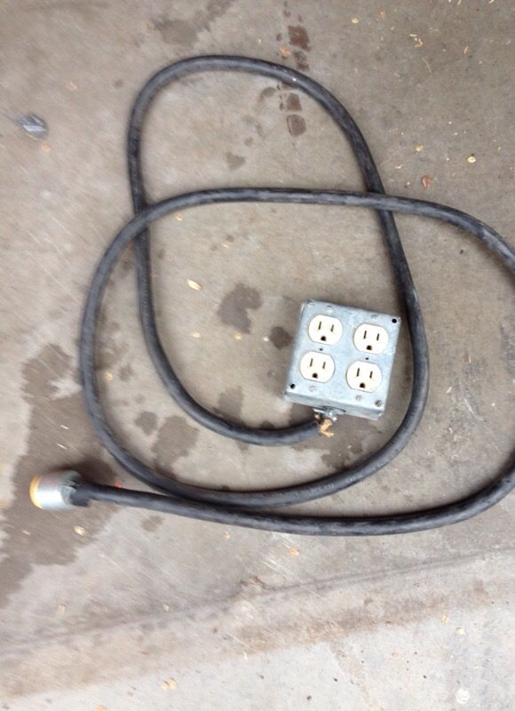 Heavy duty extension cord for meg welder