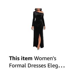 Elegant Black Plus Size Dress (wedding Guest)
