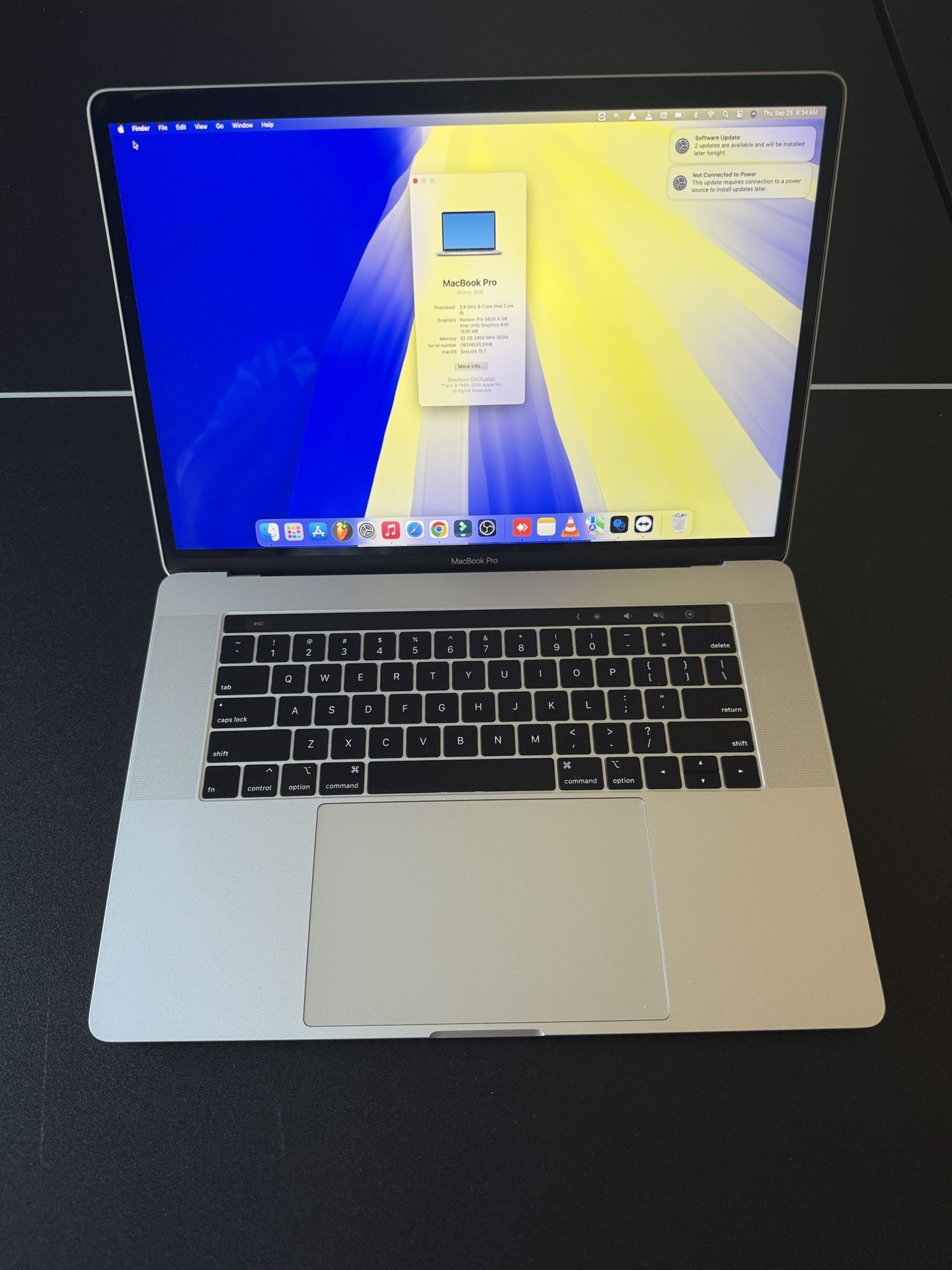 MacBook Pro 15” Touch Bar i9, 32GB RAM Look Like New
