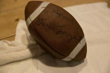 Steve Largent autographed football
