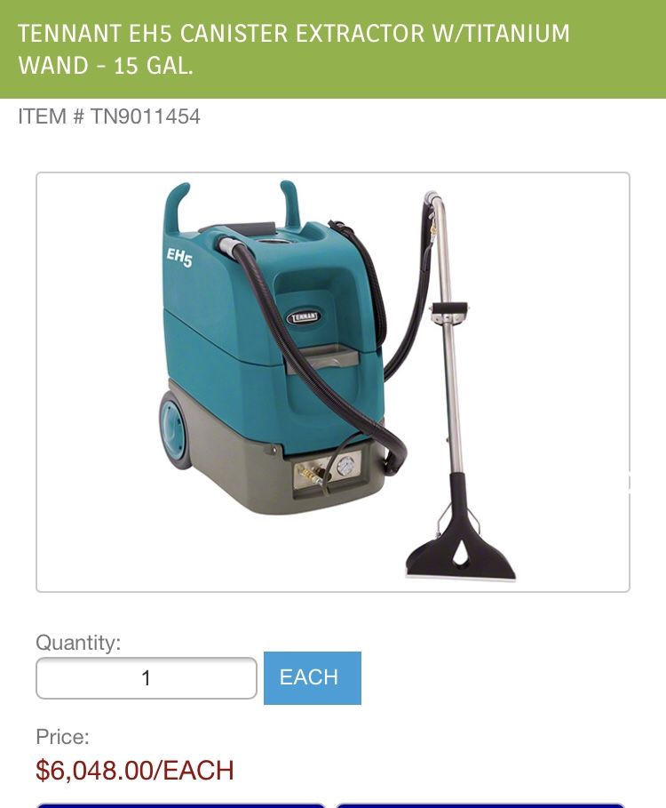 TENNANT EH5 Carpet Extractor in-line Heater