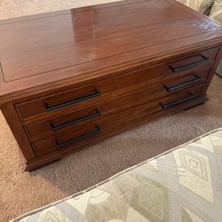 Coffee Table With Sliding Top