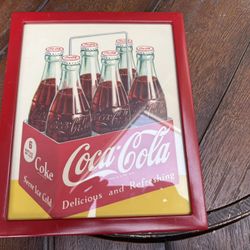 Coke picture framed