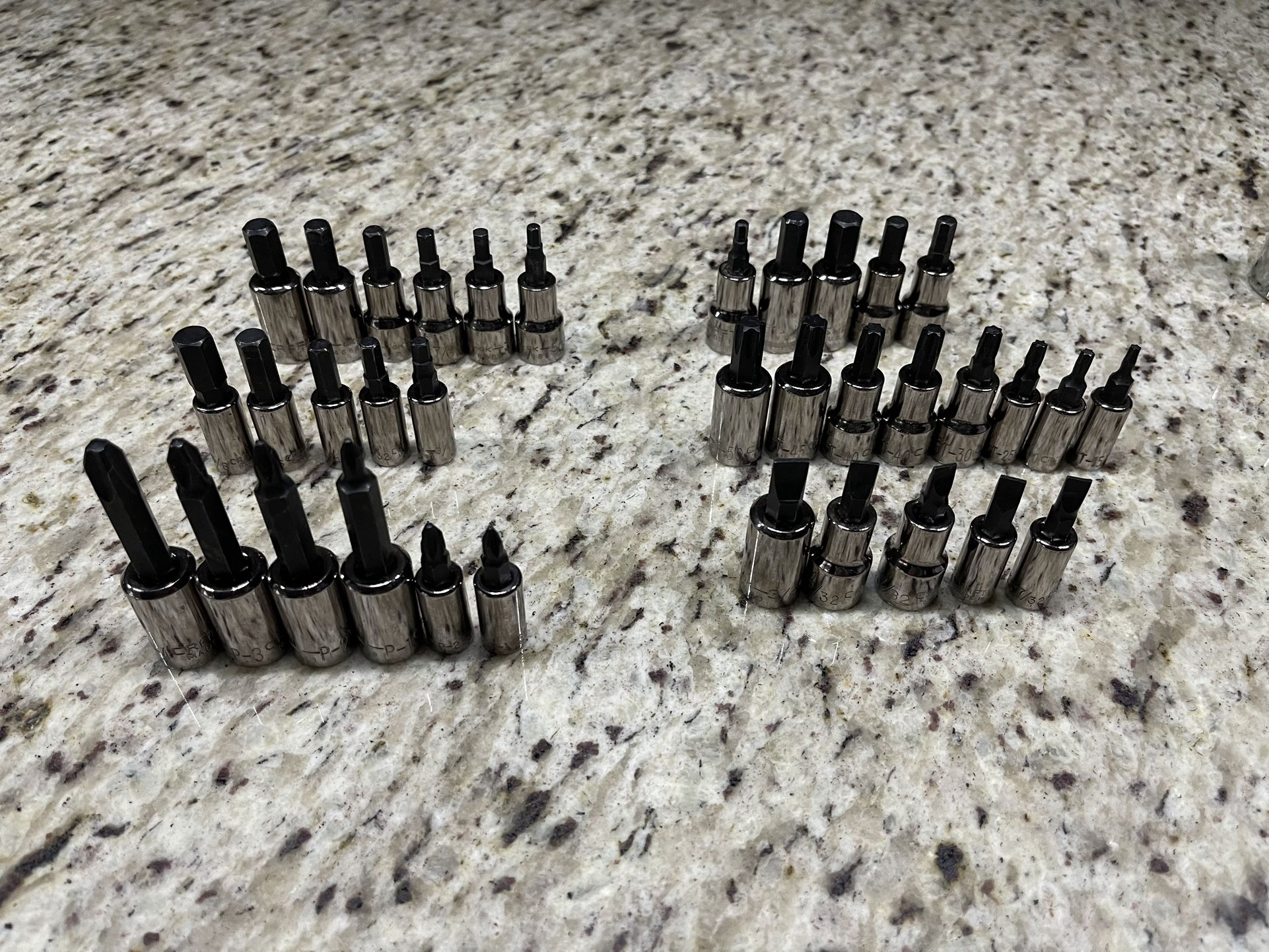 Craftsman USA 35- Piece 1/4-in; 3/8-in Drive Set Hex; Torx; Phillips; Flathead Bit Standard (SAE) and Metric Combination Driver Socket Set