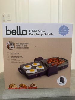 Bella Fold & Store Dual Temp Griddle