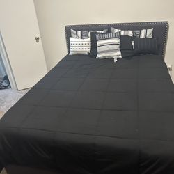 Queen Mattress with Box Spring, Dresser Included