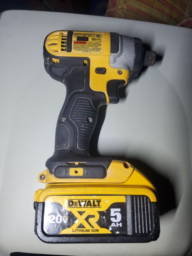 Dewalt Impact With 5ah Battery And Fast Charger