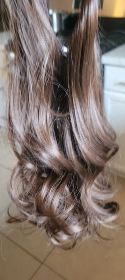 Estenciones De Cabello Natural.17" Color Chocolate