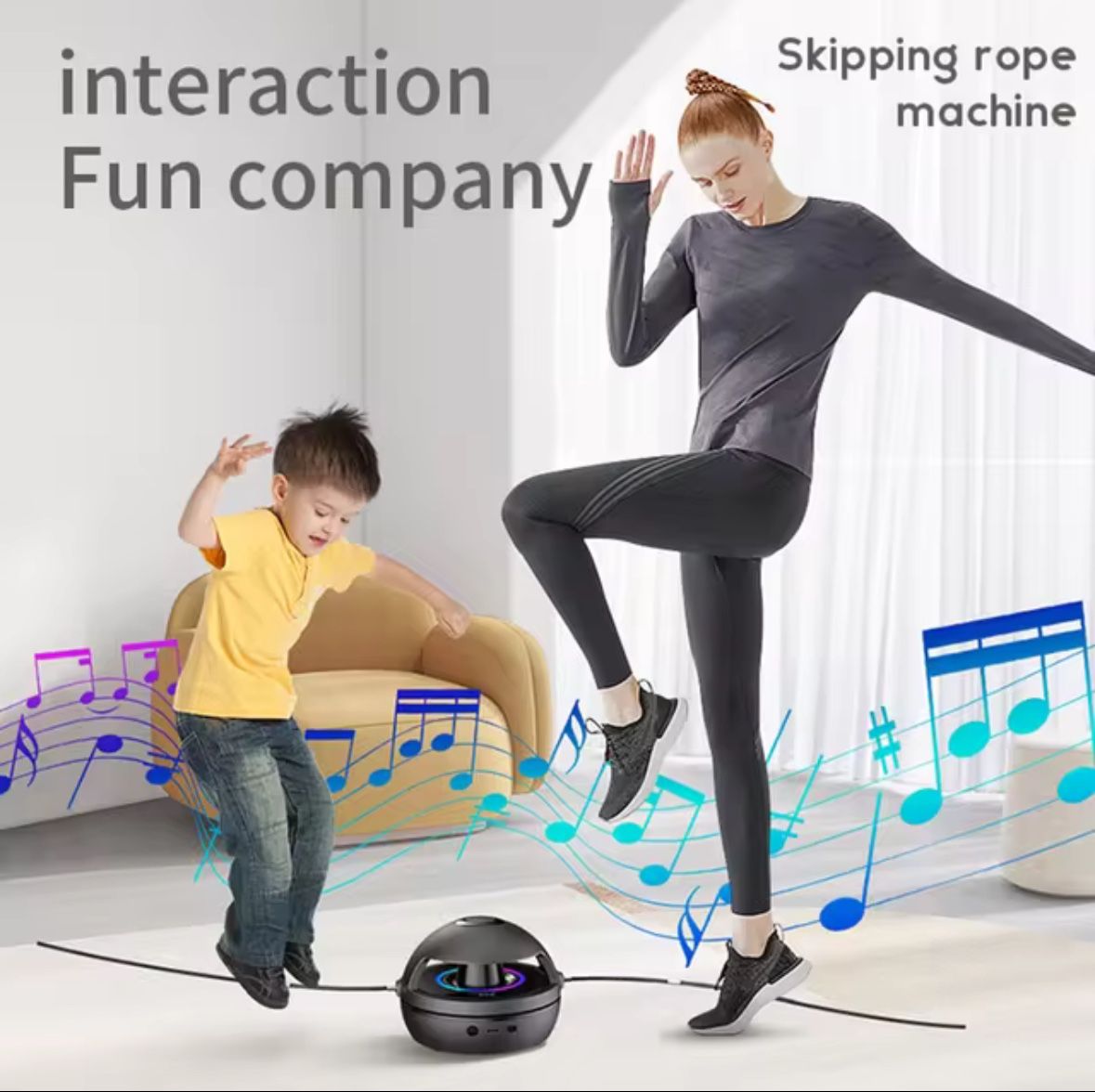 Music Intelligent Rope Skipping Machine Aerobic Fat Reduction Physical Training