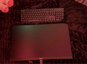 BOTH gaming monitor and keyboard