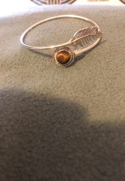 Sterling silver bracelet tigers eye