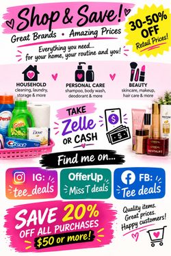 Household, personal, care items