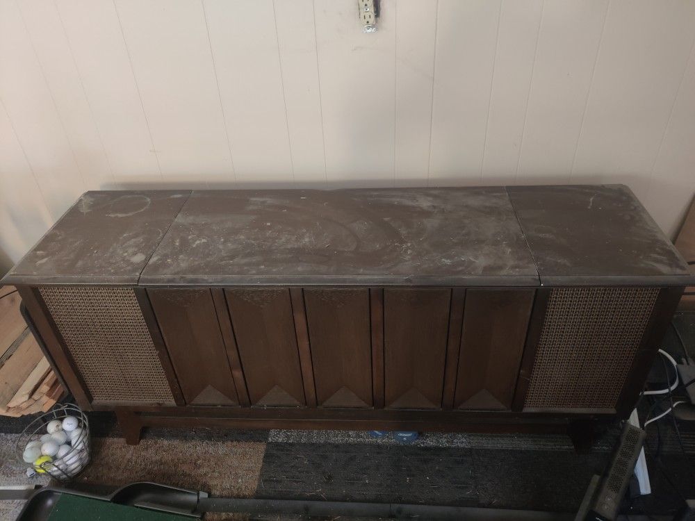 Vintage Record Player Cabinet