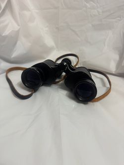 Vintage Nikon Nippon Kogaku Tokyo 9x35 7.3° Binoculars Japan Leather Strap