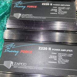 2 Zapco Z220 II Amplifiers
