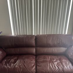 Red Leather Couch