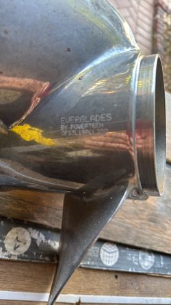 Prop Came Off An Everglades 295 Cc