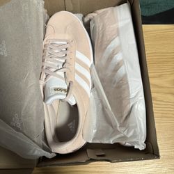 Adidas VL Court 2.0 Wonder Quartz Pink Womens Athletic Sneakers Sz11