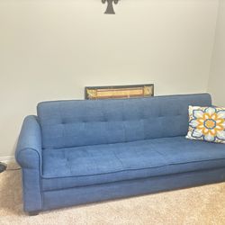 Blue Fabric Sofa