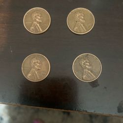 Four Wheat Pennies $20 Each