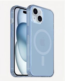 OtterBox iPhone 17e/16e/15/14/13 Symmetry Series Clear Case - Blue Bliss, MagSafe