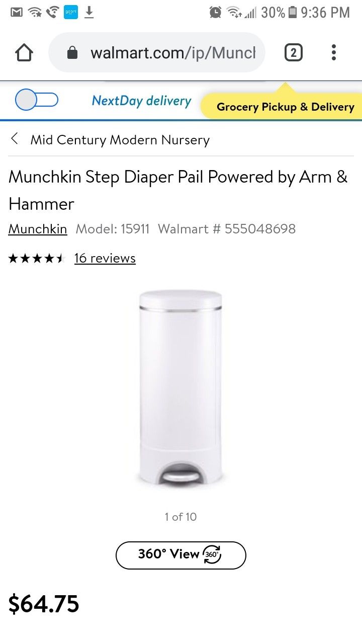 Diaper pail , munchkin plus refills