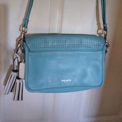 Coach Blue Leather Crossbody 