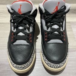 Air Jordan 3 Black Cement Size 10 