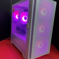 NEW RTX 3050 Custom White Gaming Desktop PC Ryzen 7 16 GB 512 GB SSD Nvidia RTX
