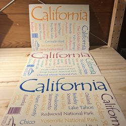State Of Mine California 3sheets  Sticker  (A4)