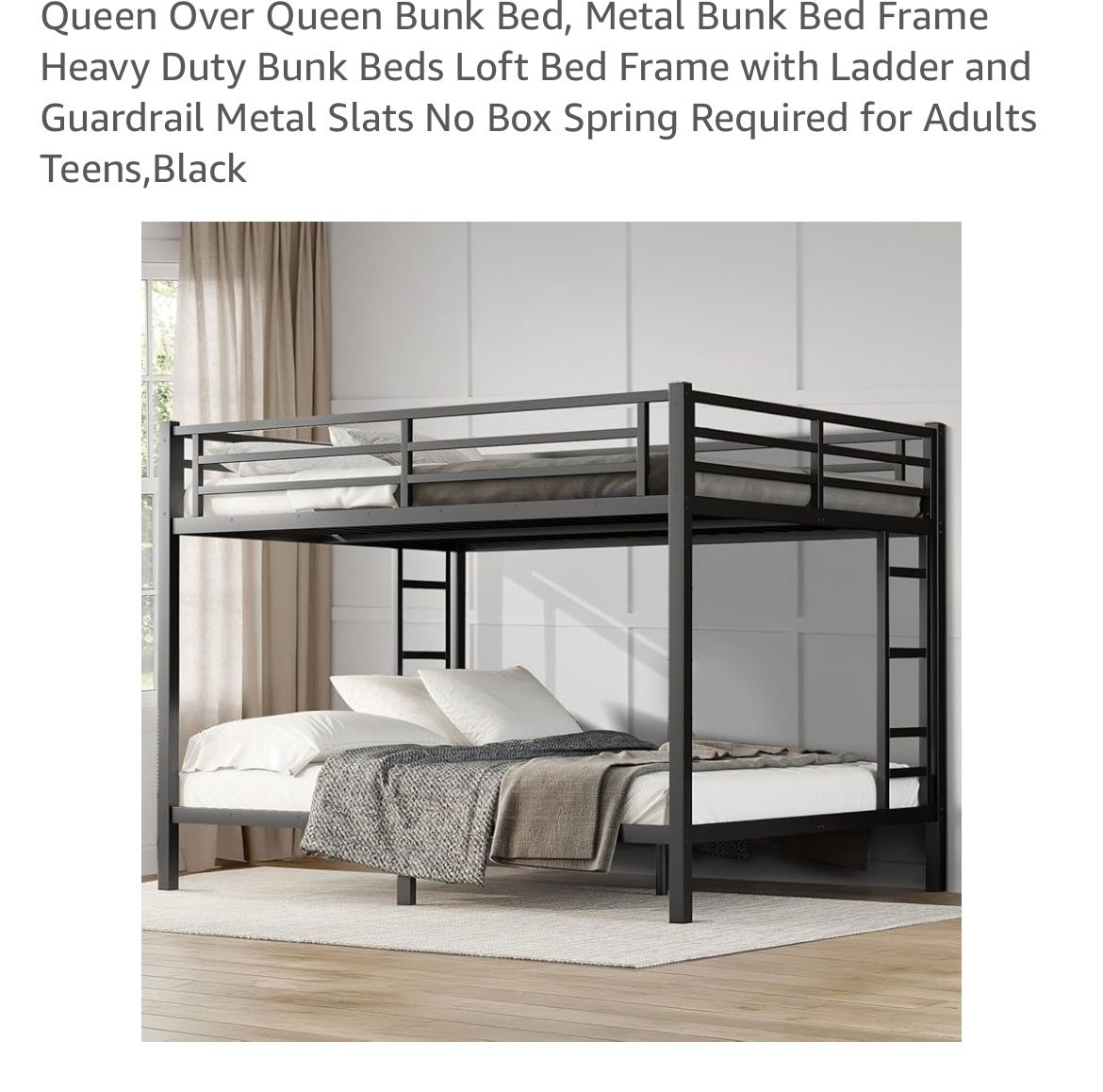 Queen Over Queen Bunk Bed