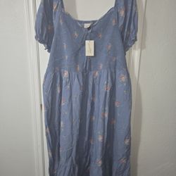 New Plus Maxi Dress Size 4x has pockets