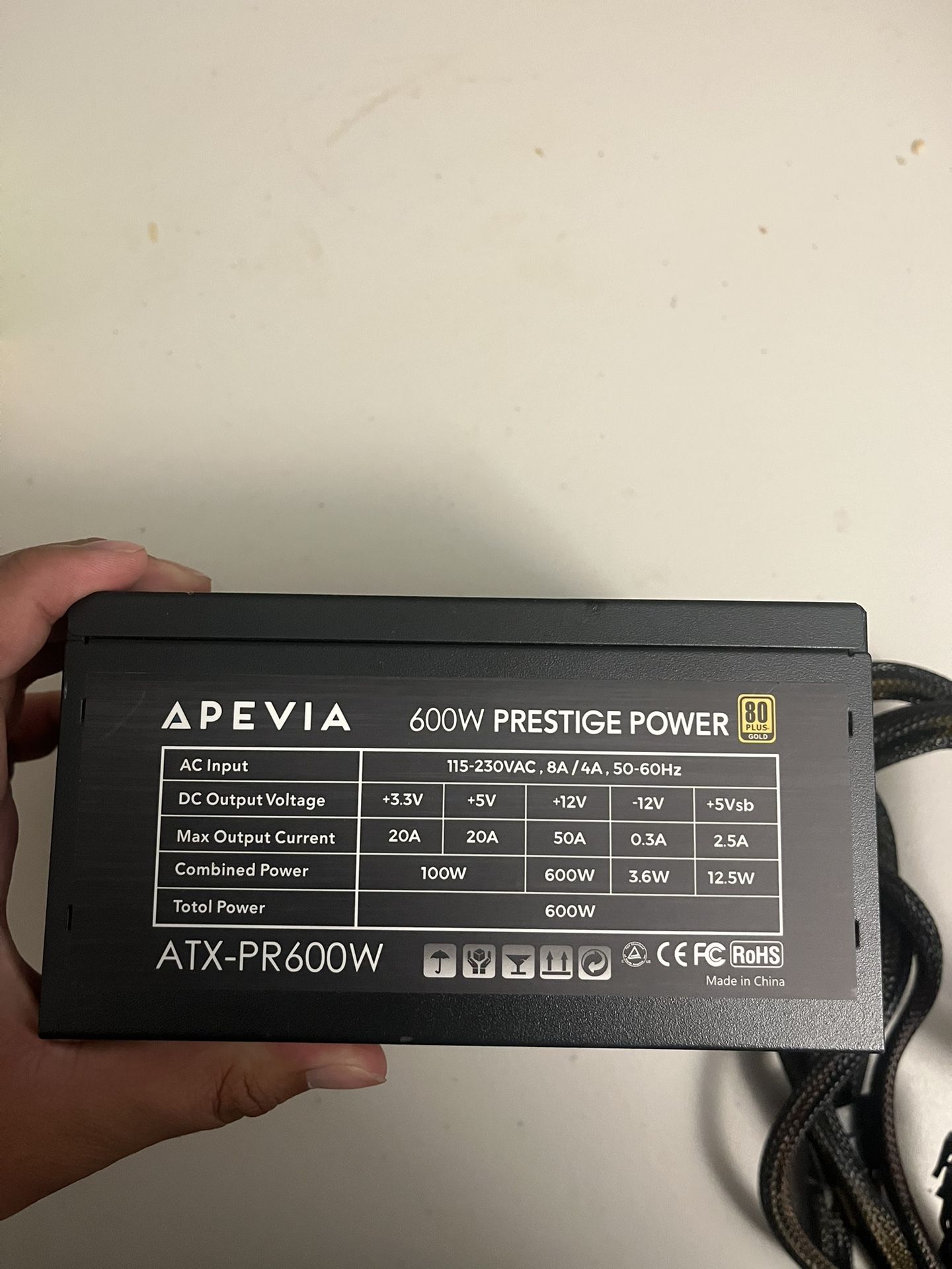 Apevia PSU 600W Gold